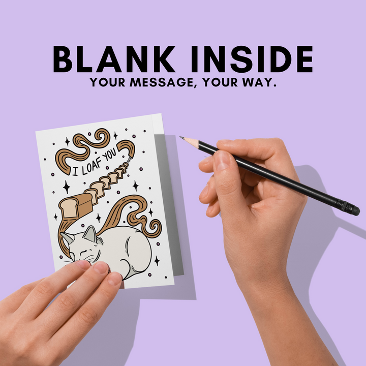 Blank Inside Greeting Card Graphic.