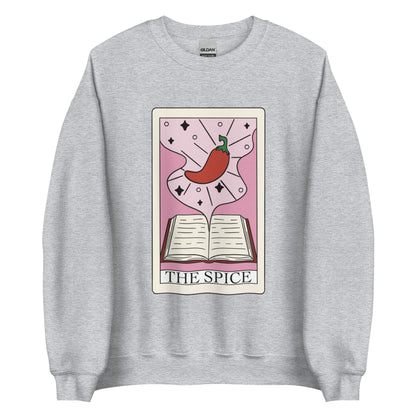 The spice tarot card sweatshirt, romance novel lover sweatshirt, spicy books, smut reader gift, smut sweater, tarot card gift, witchy sweatshirt, fantasy romance lover, booktok