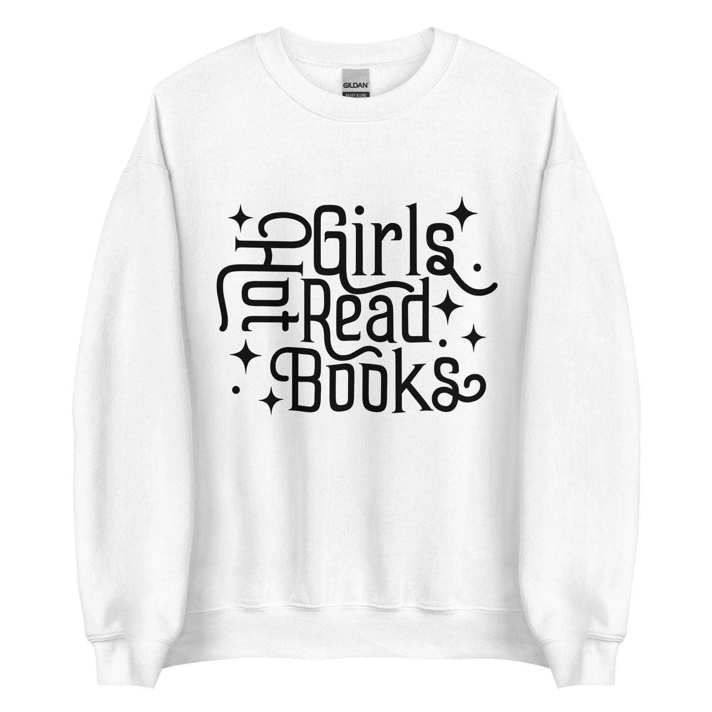 Hot girls read books sweatshirt in white, Perfect gift romance novel lover, spicy books, smut reader gift, smut sweatshirt, fantasy romance lover, booktok, reading is cool, book fairy gift, bookish sweatshirt gift