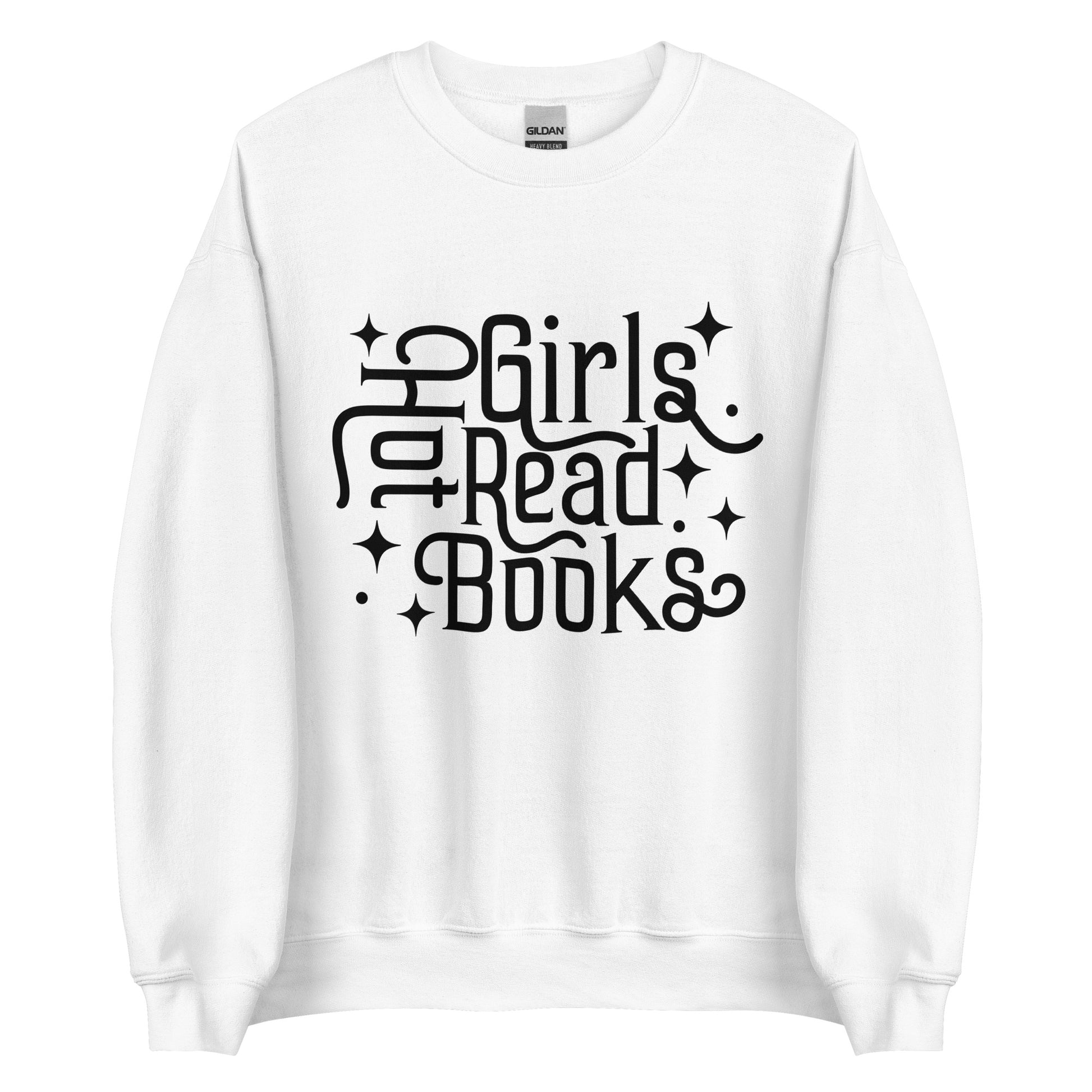 Hot girls read books sweatshirt in white, Perfect gift romance novel lover, spicy books, smut reader gift, smut sweatshirt, fantasy romance lover, booktok, reading is cool, book fairy gift, bookish sweatshirt gift